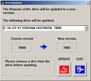 Firmware update for LG burner.