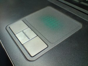 Well-worn touchpad.