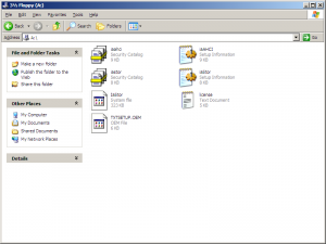 Loading the storage controller driver via the f6 feature in pdf